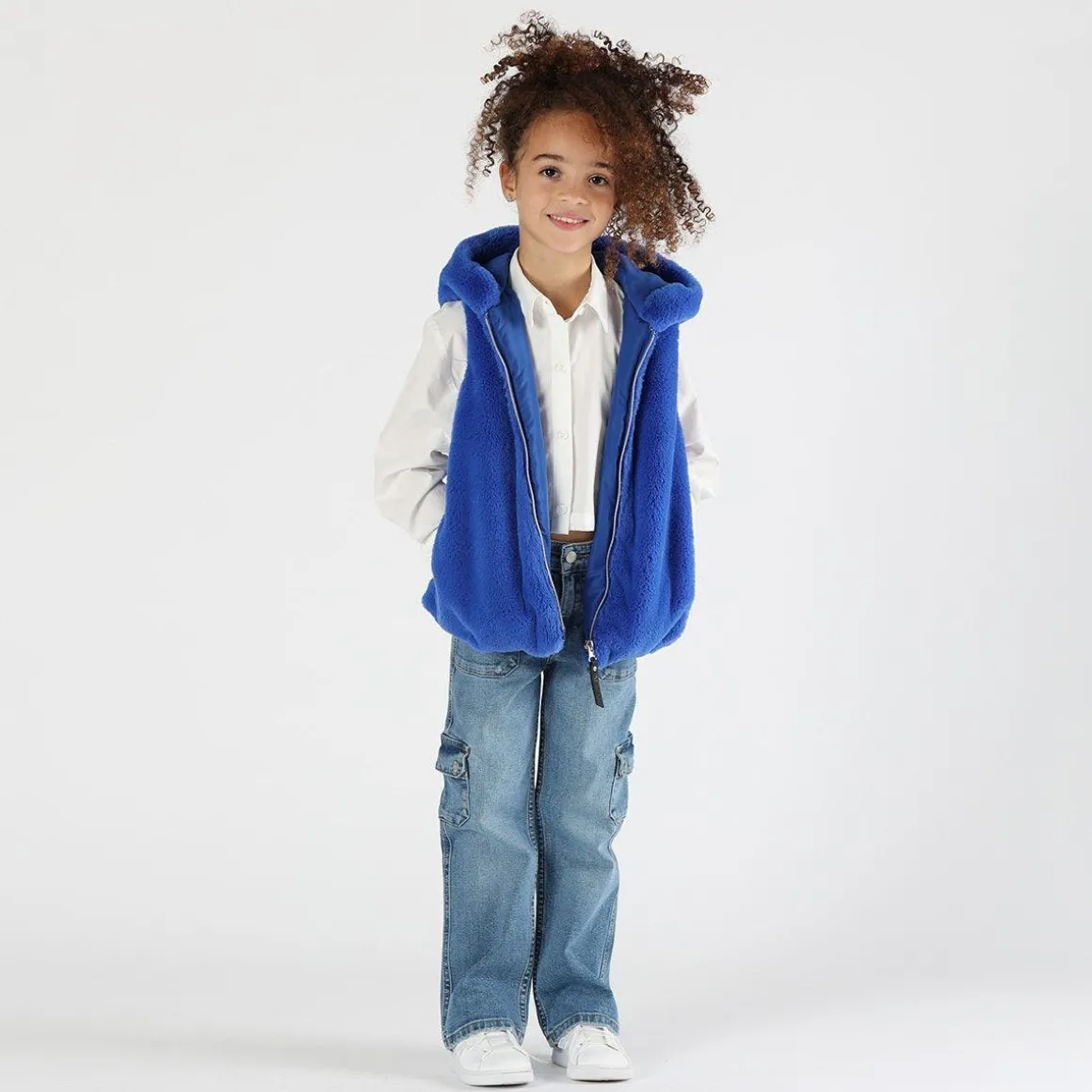 Camicia cropped bambina