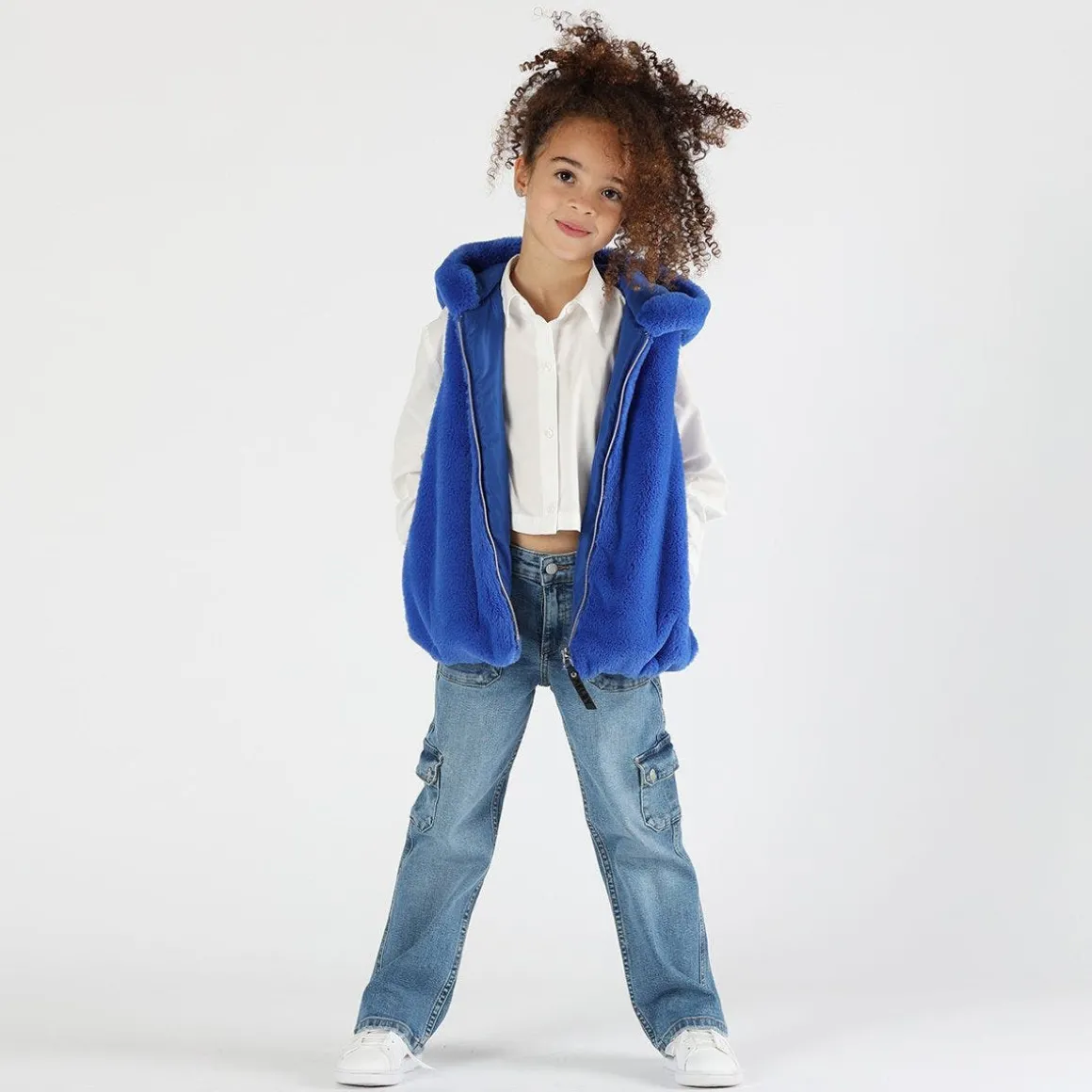 Camicia cropped bambina