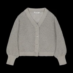 Cardigan con filato lurex per bambina