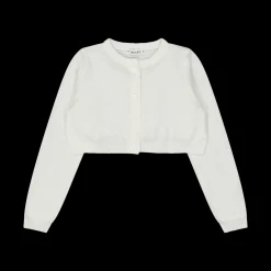 Cardigan da bambina in cotone con lurex