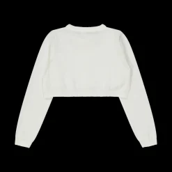 Cardigan da bambina in cotone con lurex