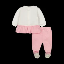 Completo 2 pezzi con coniglietto per neonata