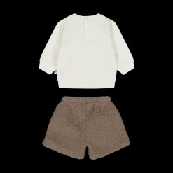 Completo 2 pezzi maglia e shorts per neonata
