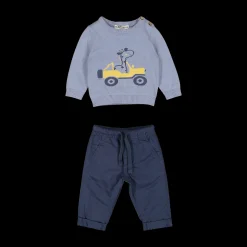 Completo 2 pezzi maglia in tricot + pantalone lungo per neonato