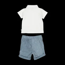 Completo 2 pezzi polo + pantalone corto per neonato