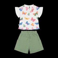 Completo con farfalle per bambina