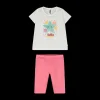 Completo con pantalone ciclista per neonata