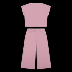 Completo elegante in jersey lurex bambina