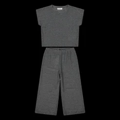 Completo in jersey lurex per bambina