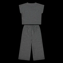 Completo in jersey lurex per bambina