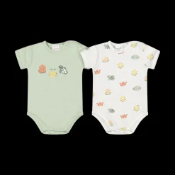 Confezione 2 pezzi body a manica corta unisex