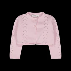 Coprispalle in tricot traforato da bambina