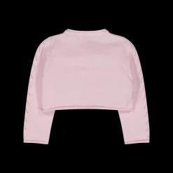 Coprispalle in tricot traforato da bambina