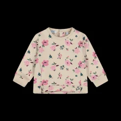 Felpa con motivo a fiori da bambina