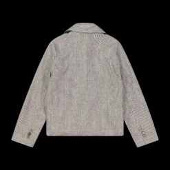 Giacca a camicia in misto lino per bambino