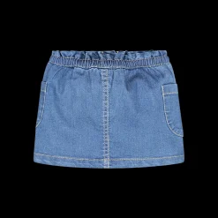 Gonna in jeans leggero elasticizzato per neonata