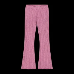 Leggings flare in costina per bambina