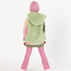 Leggings flare in costina per bambina