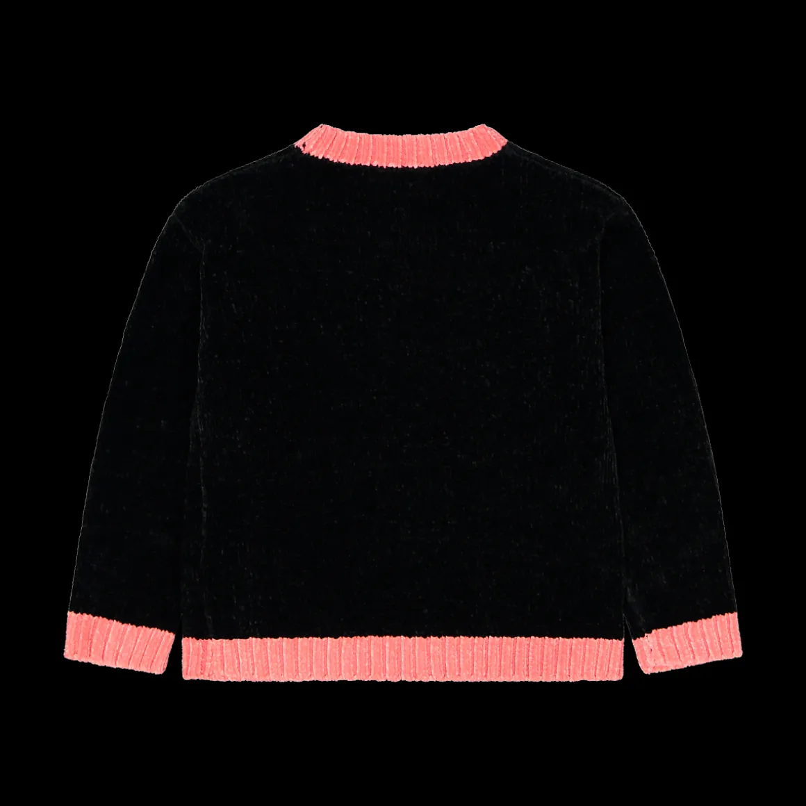 Maglia in ciniglia con scritta da bambina