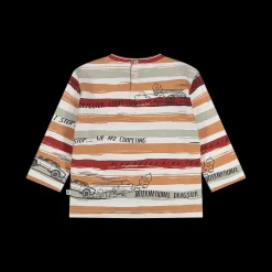 Maglia stampata a righe per neonato