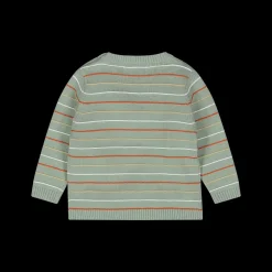 Maglia tricot a righine da bambino