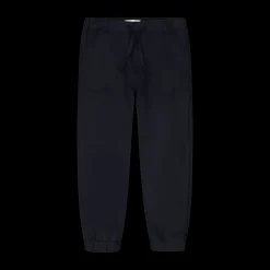 Pantalone in gabardina fiammata per bambino