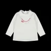 T-shirt in jersey con collanine neonata